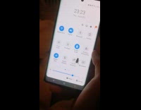 Small Fly Slips Down Bright Smartphone Screen