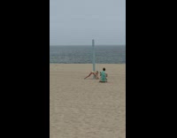 Woman bikini flex butt split pictorial beach