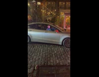 Man in Face Cover Vibes in Car