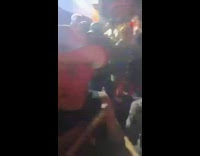 Guy backflips in club lands on face