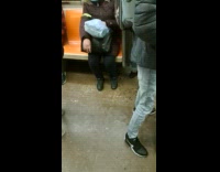 Collab Subway Creatures - Weasels Sticks Out Nose from Bag Hole