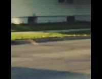 guy falls off crutches car drives by