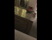 Cat play with hair tie 