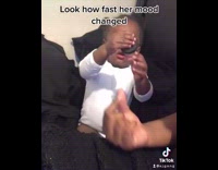 Baby stops crying when she sees oreo