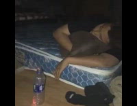 Guy lights empty water bottle explodes prank