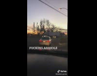 Instant karma get littering rear ends other car 