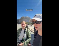 Woman teaches friend whistle hack to ward off bees 
