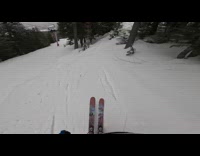 Man sings while skiing caught on camera
