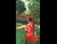 Women match the color of their food