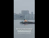 Large inflatable borat guy on boat pt. 3