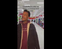 Guy forgets face mask at target