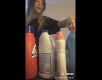 Laundry detergent DJ booth black headphones 