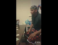 Collab ClipsIG - Guy with blindfold tries to collect money avoiding mouse trap 