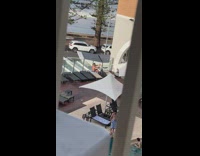 Man shirtless selfie on the pool chair Part 2