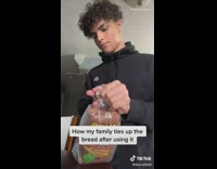 How my family ties up the bread