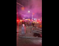 Building at fourth alarm rescued by FDNY part 1