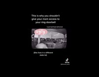 Mom talks to girl through ring security camera 