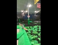 Collab KaleSaladIG - Guy backflips on trampoline fail
