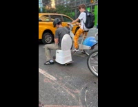 Collab WINY - Teen toilet on skateboard pulled by bike