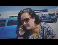 Mom shotguns beer during phone call car 