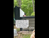 Man spends time alone at jacuzzi 