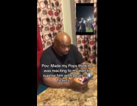[third party] Son surprises father with bears ticket video