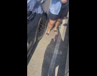 Woman falsely says guy damaged her car door