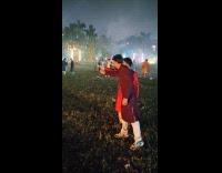 Firework lit and it went sideways instead