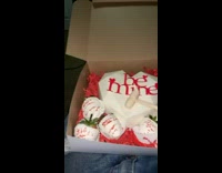 Guy tries to break chocolate with hammer fail 