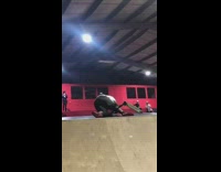 Collab BitchMP - Guy scooter ramp skate park front flip fail 