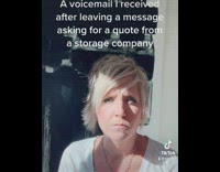 Lady shares voicemail she received 
