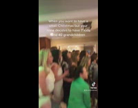 Entire family doing tiktok head bob dance challenge 