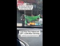 New Yorkers helped Amazon worker on street