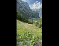 Ski resort during summer slopes no snow 