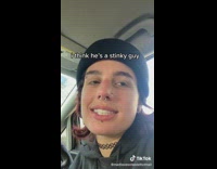 Little boy having stinky guy debate tiktok voice filter