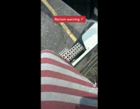 Racist guy leaves dent in victims car 