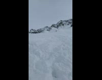 Ski backflip jump fail