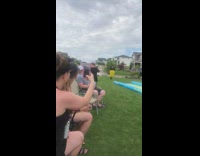 Fedex uniform guy blue slip n slide 