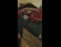 Police officer breaks down door with battering ram