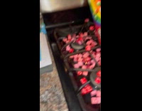 Guy shows skittles kitchen