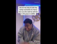 Grey jacket guy calls camp counselor 