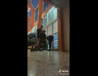 3 guys change wheelchair tires 