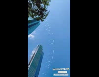 White skywriting proposal in progress high rise 
