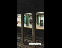Man and woman face close to each other on the subway