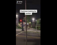 Collab BitchMP - Giant group of girls walking through campus