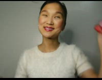 Girl goes to nail salon white sweater 