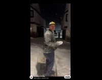 Filmer farts while friend fell on snow