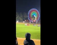 White car hits goal car soccer game