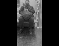 Guy on subway serenades passengers on ride