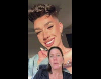 Person has mom rate james charles in different photos 